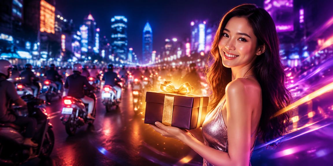 Ánh đèn neon sôi động của khu giải trí casino tại Hồ Chí Minh về đêm