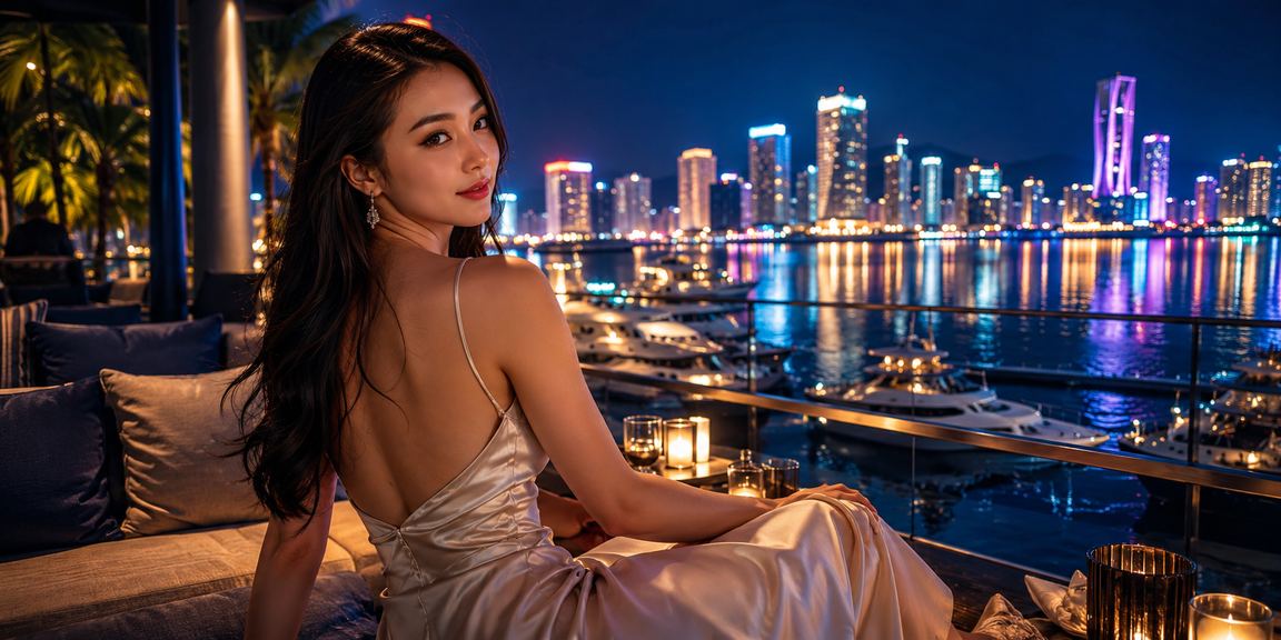 Người dùng tại bãi biển Nha Trang cài và dùng ứng dụng giải trí trên điện thoại